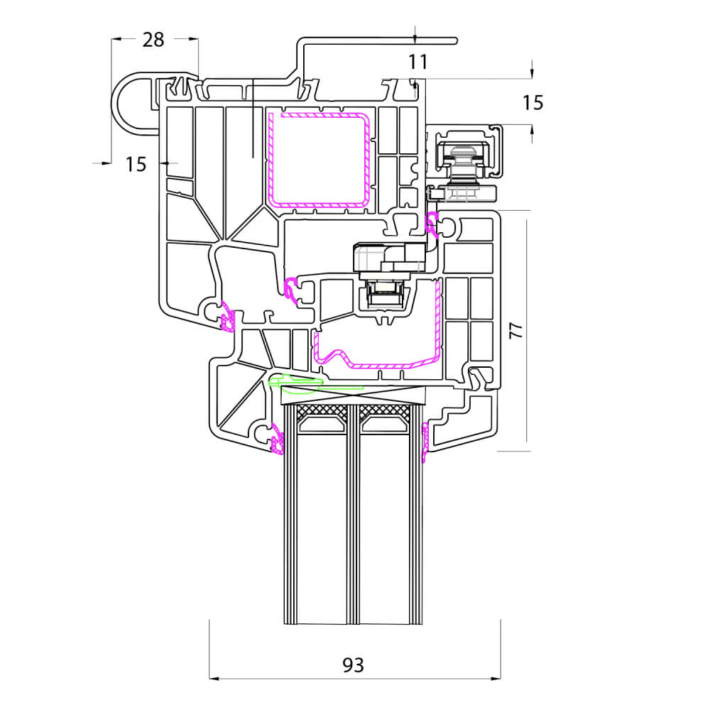 Ideal Design - Abrollprofil und Rolladendeckelaufnahme Altbau