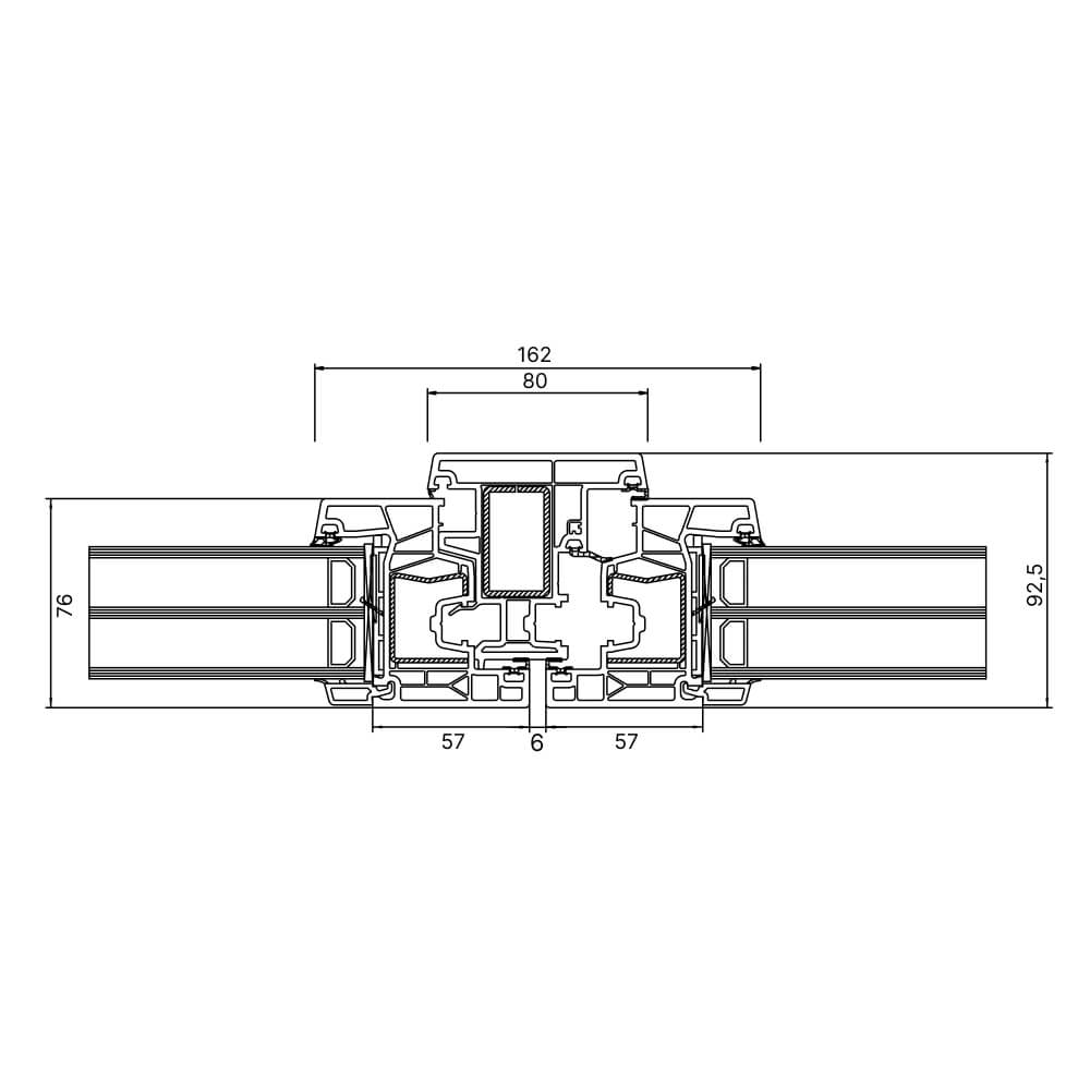 Kömmerling 76 MD Stulpdetail