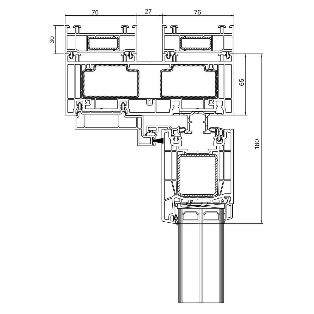 Premidoor 76 Rahmenverbreiterung 30 mm